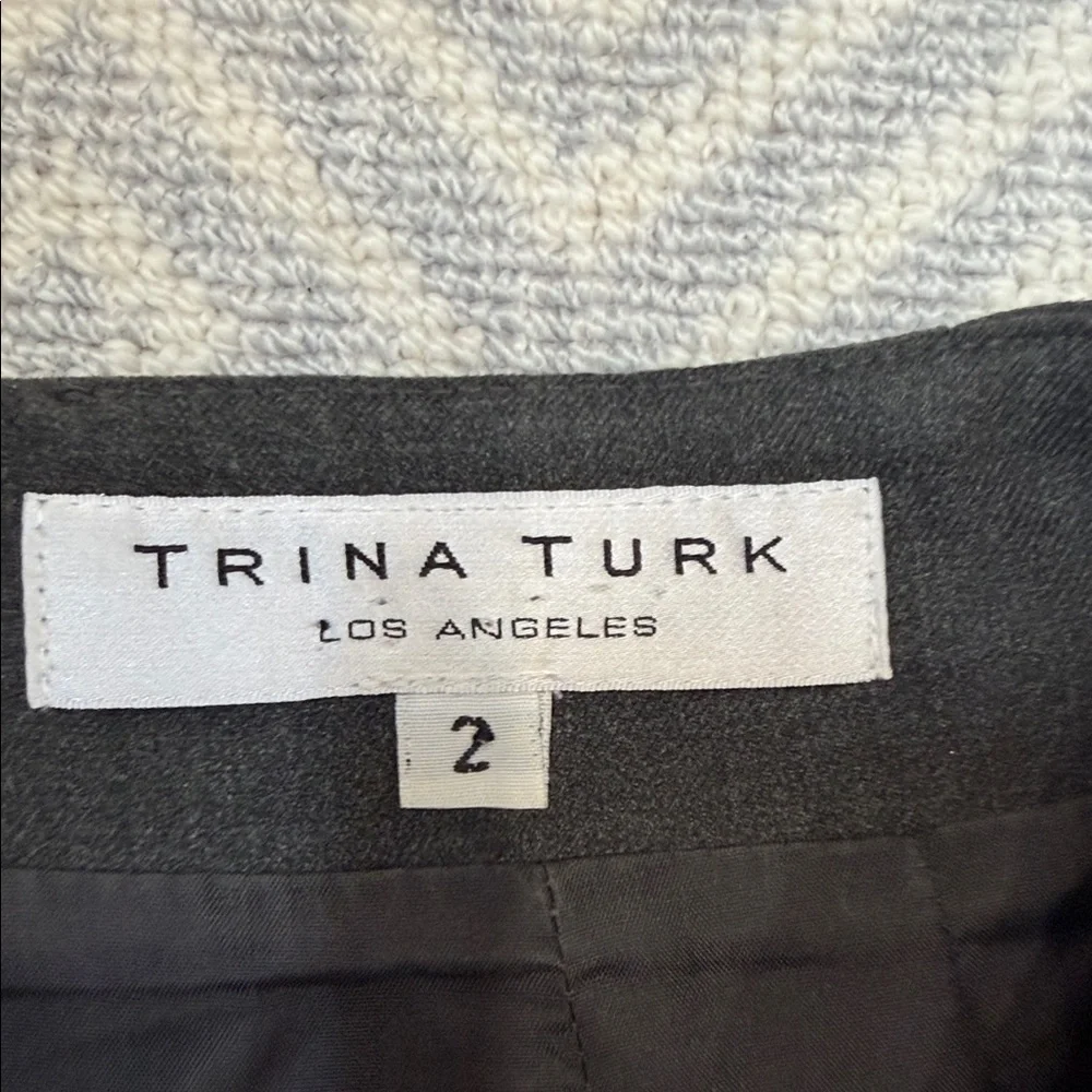 Trina Turk Black Tailored Pencil Skirt